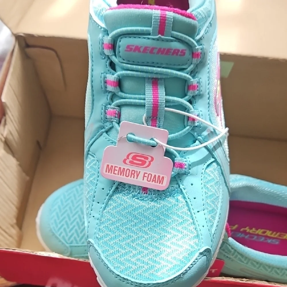 Skechers Blue Sneakers Lightweight Breathable Design - Picture 3 of 3